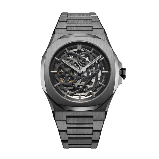 D1 MILANO D1-SKBJ11 SKELETON GUN METAL