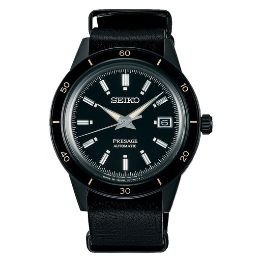 SEIKO PRESAGE SRPH95J1 STYLE 60s "STEALTH BLACK"