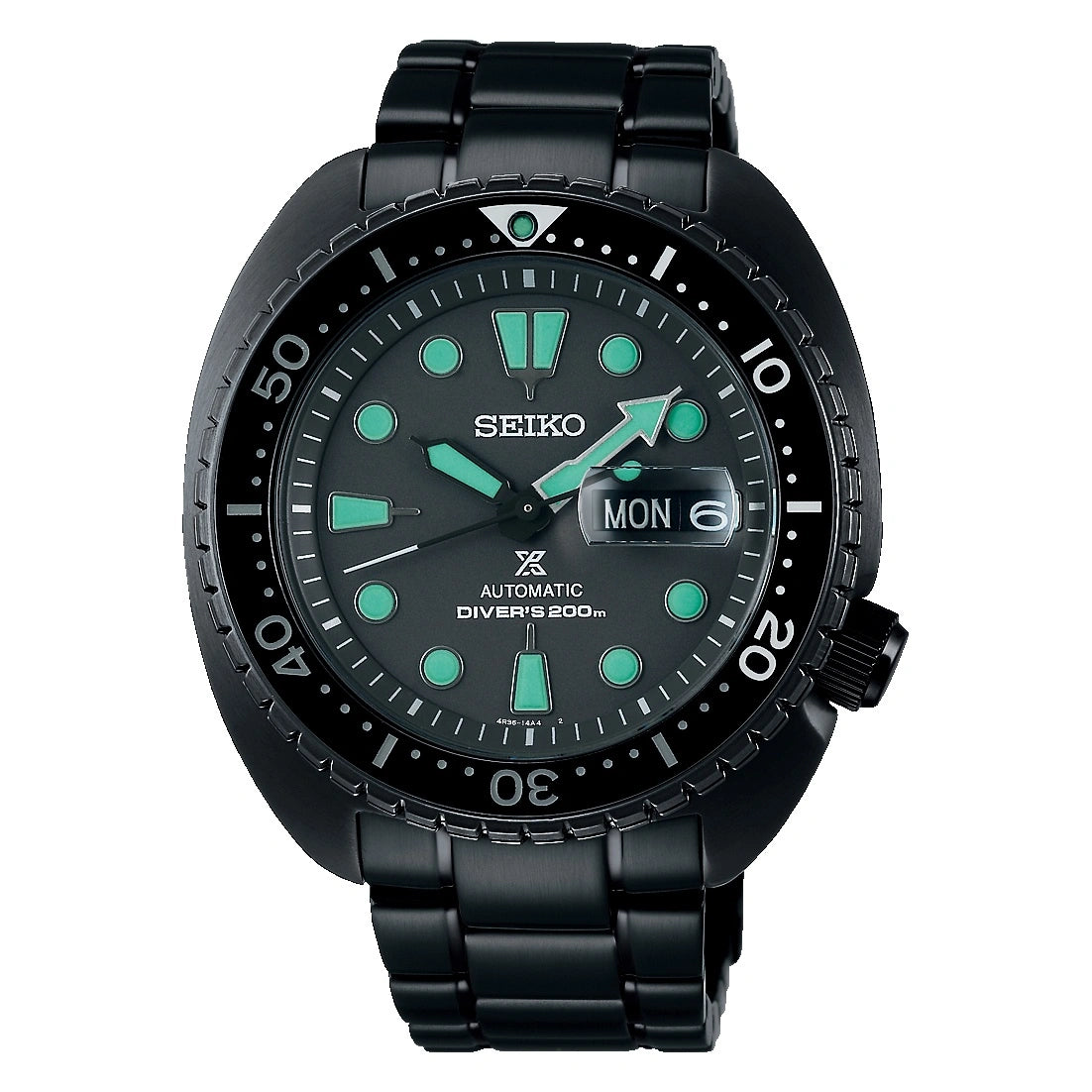 SEIKO PROSPEX SRPK43K1 "KING TURTLE" BLACK SERIES "NIGHT VISION"