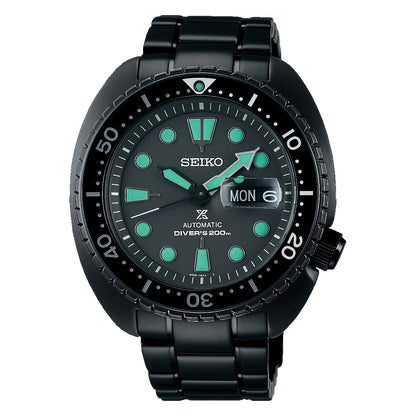 SEIKO PROSPEX SRPK43K1 "KING TURTLE" BLACK SERIES "NIGHT VISION"