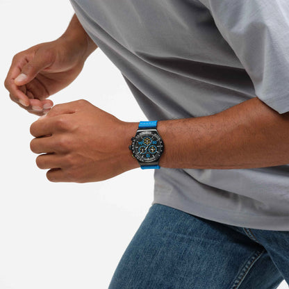 SWATCH YVB100 MOMENTS IN BLUE