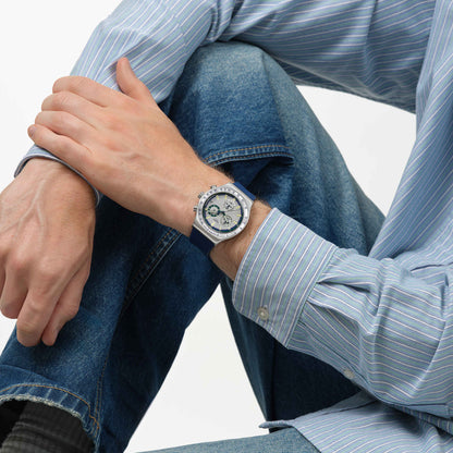 SWATCH YVS539 BLUE REFLECTIVE