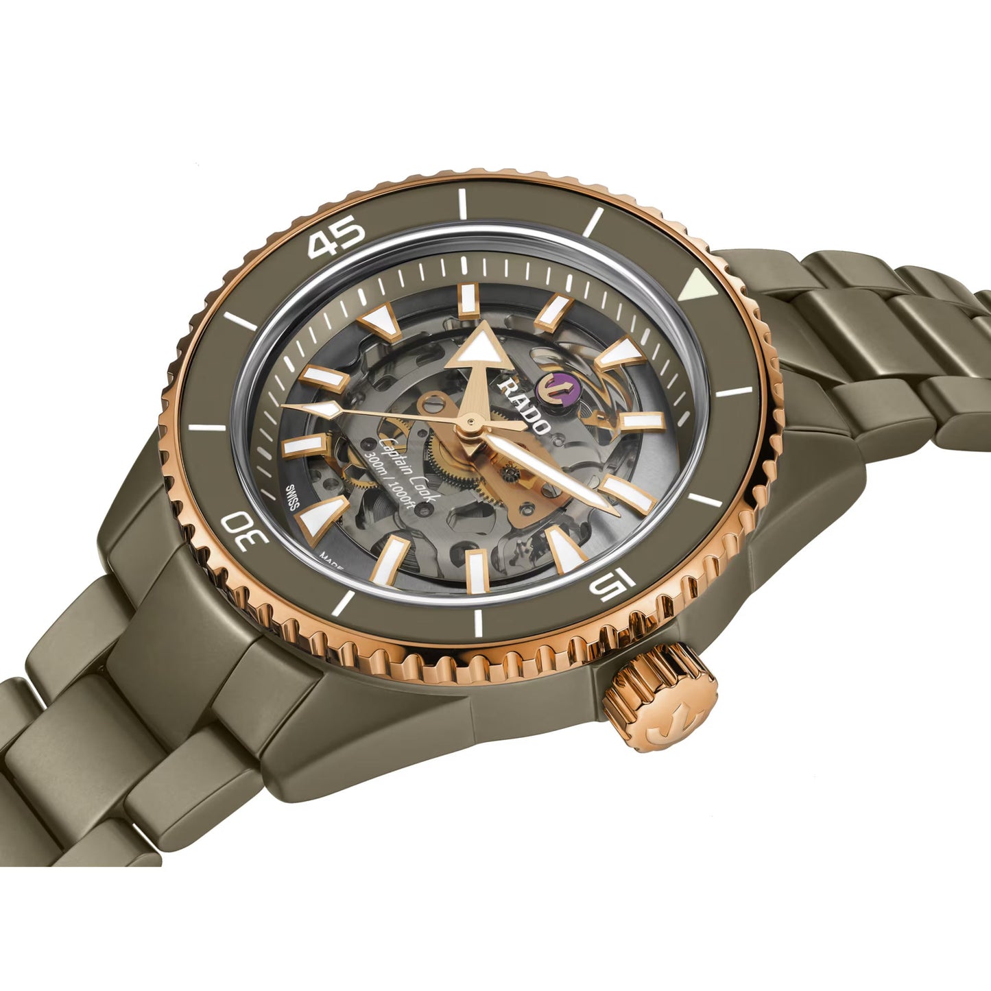 RADO R32150162 Captain Cook High-Tech Ceramic Skeleton