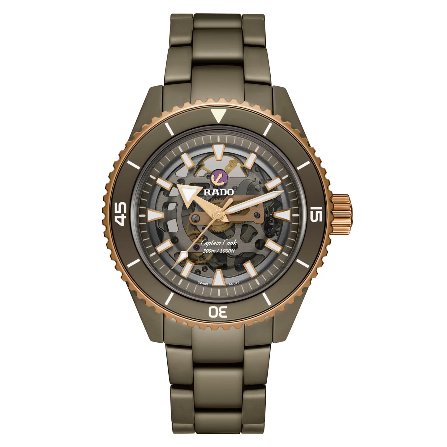 RADO R32150162 Captain Cook High-Tech Ceramic Skeleton