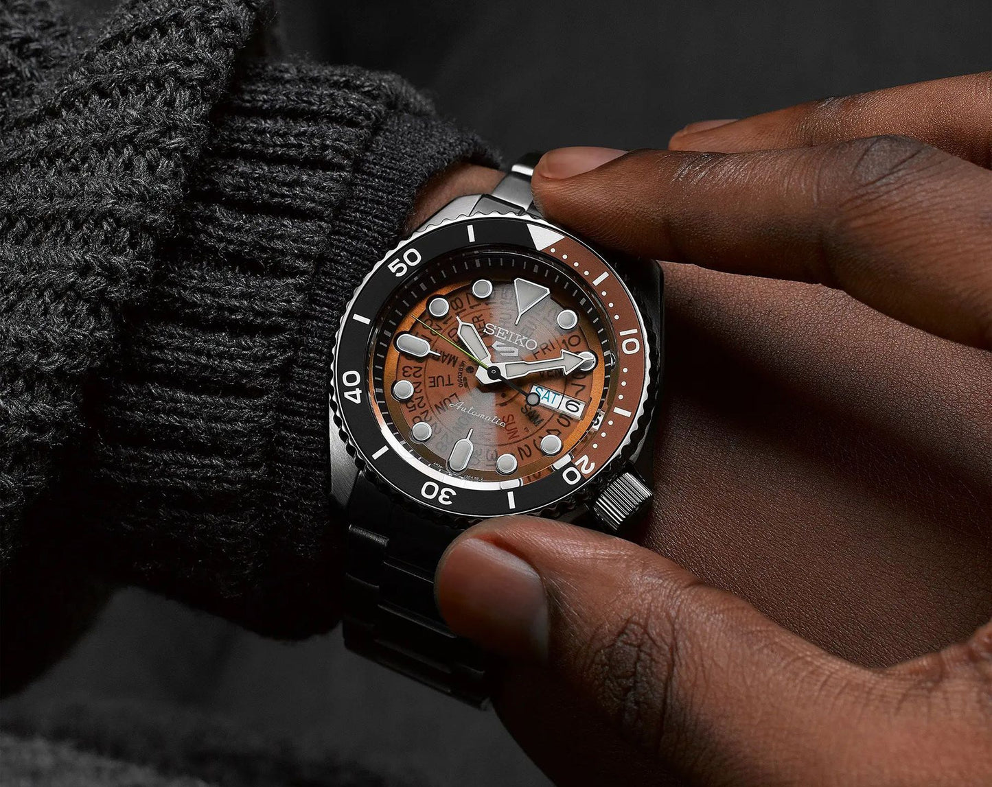 SEIKO 5 SPORT SRPJ47K1 SKELETON STYLE