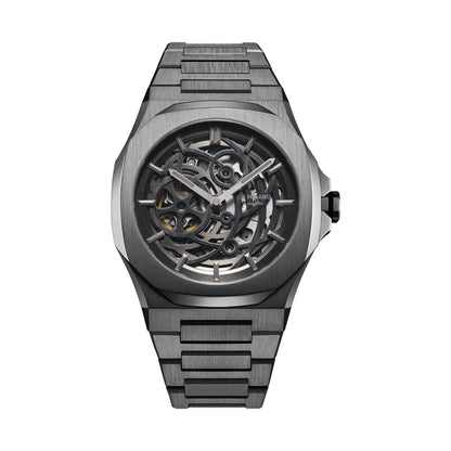 D1 MILANO D1-SKBJ11 SKELETON GUN METAL
